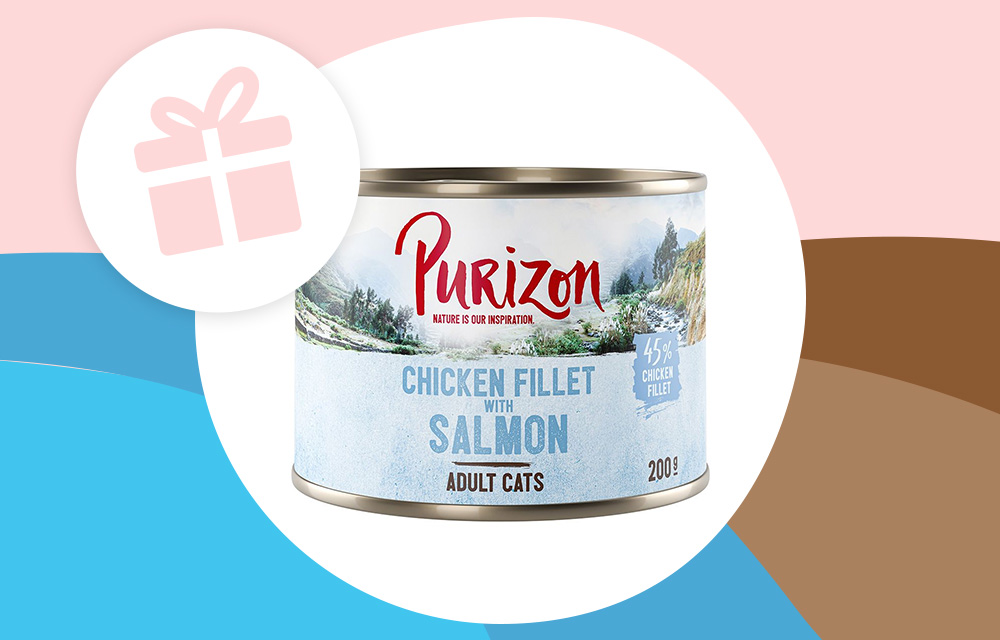 Boîte Purizon 1 x 200 g Adult filet de poulet, saumon