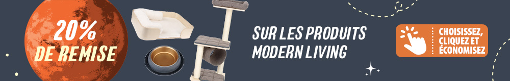 20 % de remise sur une sélection Modern Living