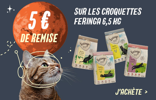 Croquettes Feringa 6,5 kg pour chat : 5 € de remise !