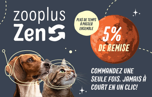 Avec zooplus Zen, 5 % de remise toute l'année