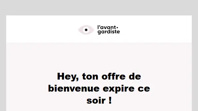 Newsletter de L'avant gardiste : Attention : ton offre expire ce soir ⌛️