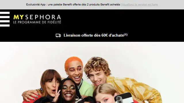 Newsletter de Sephora : Plus que quelques jours 🎁 -20% dès 49€ d&rsquo;achats