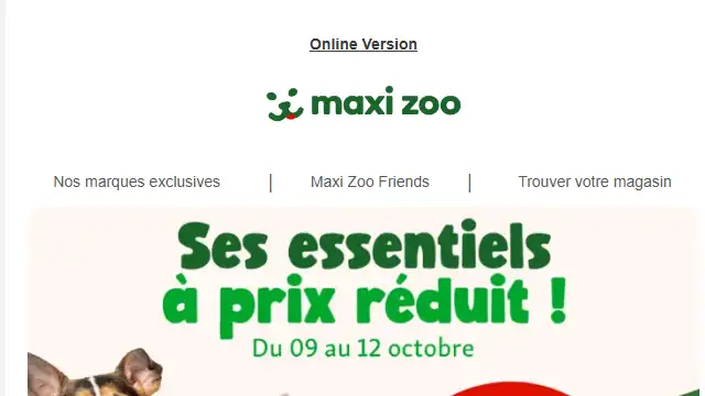 Newsletter de MaxiZoo : ⏳ Fin de l&rsquo;offre ce soir