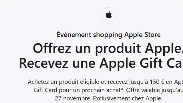 Newsletter de Apple : C’est enfin l’heure de l’Évènement shopping Apple Store. ⏰