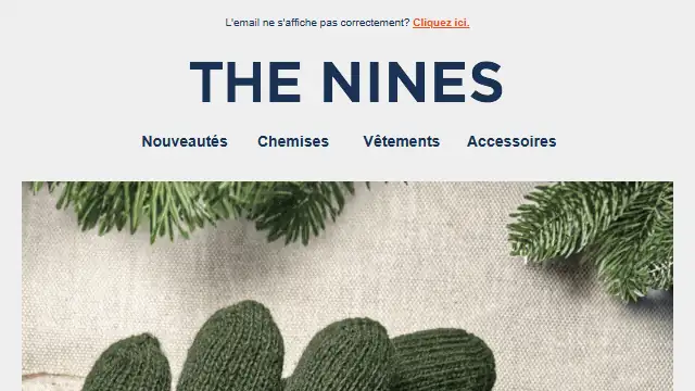Newsletter de The nines : CHAAUD devant : les gants 100% laine sont arrivés