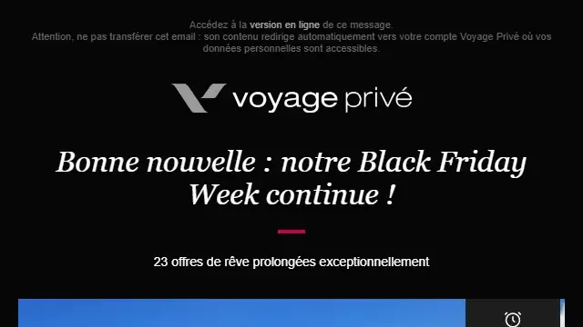Newsletter de Voyage Privé : ⏳ Toutes les bonnes choses ont une fin…