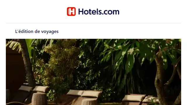 Newsletter de Hotels.com : 7 hôtels de luxe à prix réduit