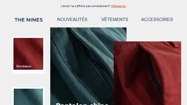 Newsletter de The nines : Le chino 4 saisons est de retour