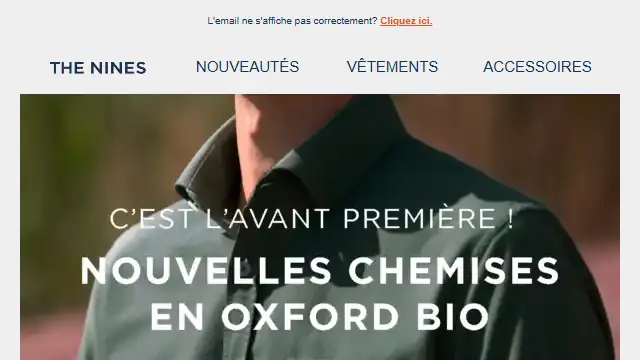 Newsletter de The nines : Nouvelle chemise oxford bio
