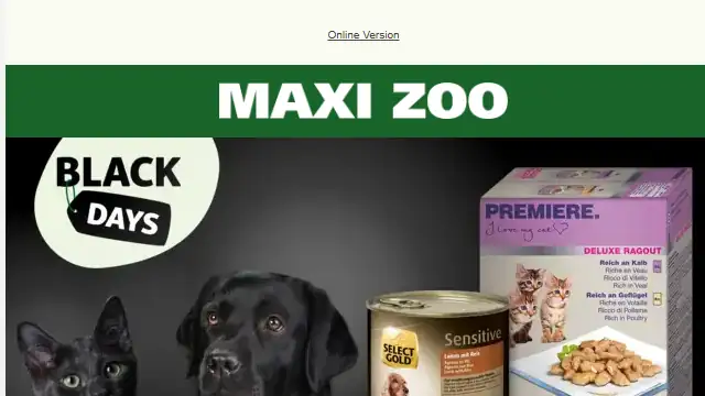 Newsletter de MaxiZoo : Une promesse faite à votre animal est une promesse ! 🤝