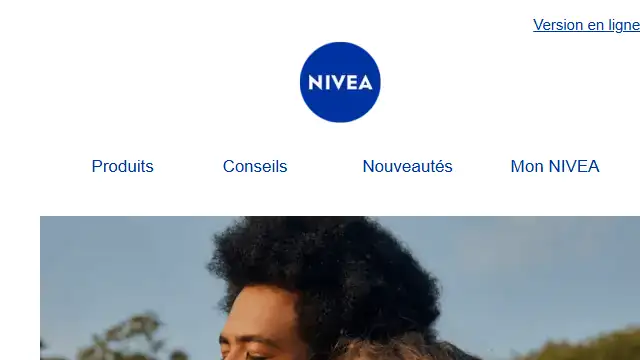 Newsletter de Nivea : Bienvenue -user- !